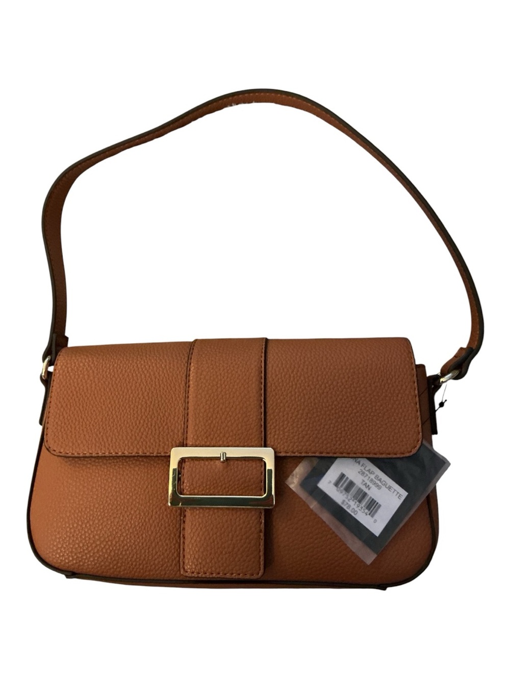 NWT Nanette Lepore vegan leather Buckle Shoulder Bag tennis prep classic preppy - Picture 2 of 11
